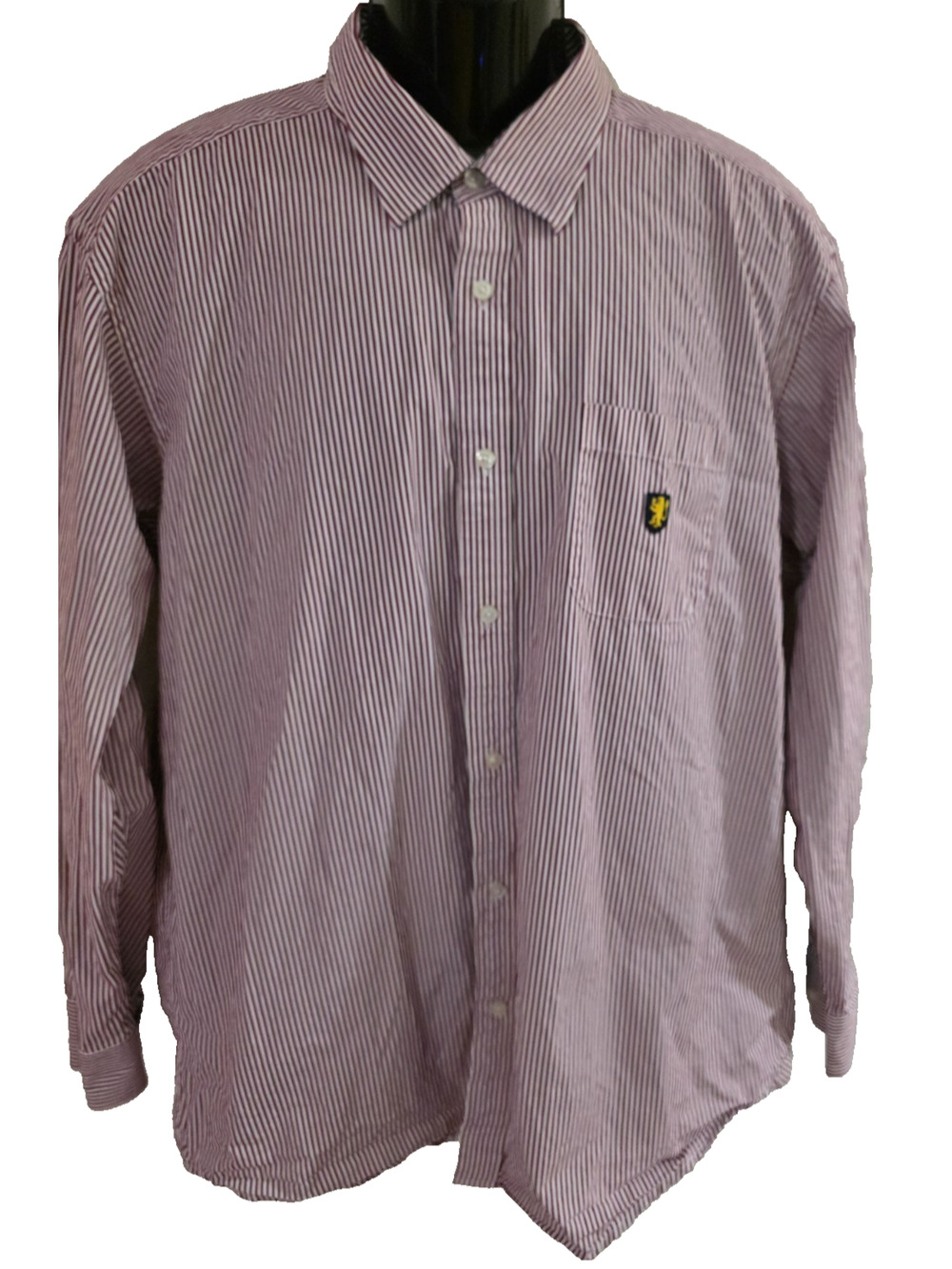 LINCS DC&CO Men’s Pink Stripe Long Sleeve Button Down Shirt Size XL BGM012B